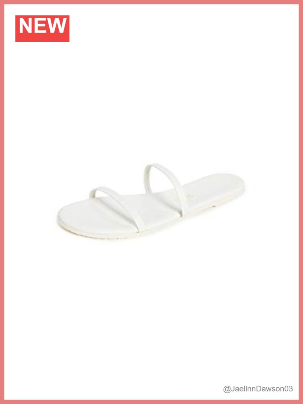 Women's Leather Thong Slide Sandals Cushioned Footbed